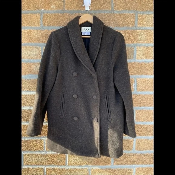 Flax wool coat size small - Picture 1 of 10